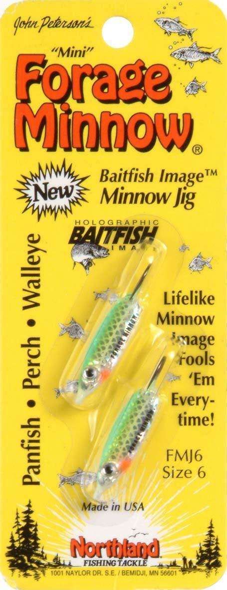 Northland Glo Redfish Fishing Tackle Hook Forge Minnow Jig Pair