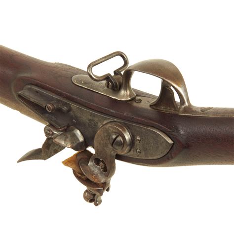 Original Us Springfield Model 1816 Flintlock Reconverted Musket With International Military