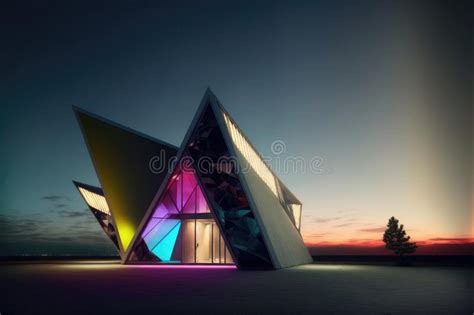 Contemporary Architecture Design Modern Hotel or House Building Exterior Stock Illustration ...