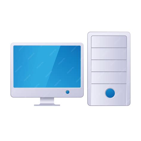 Premium Vector Desktop Computer Icon Color Vector Illustration