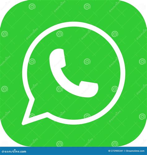 Whatsapp Logo Messenger Icon Realistic Social Media Logotype Editorial