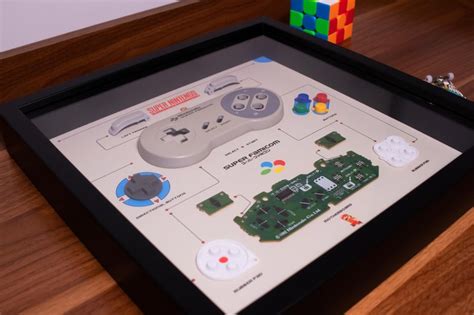 Super Nintendo Famicom Controller Framed - Etsy