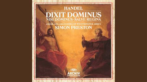 Handel Dixit Dominus HWV 232 6 Dominus A Dextris Tuis YouTube Music