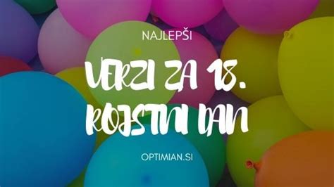 Verzi Za Rojstni Dan Optimian Si