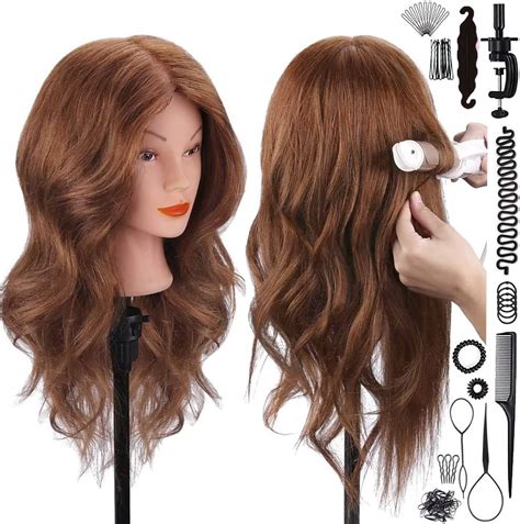 Amazon Mannequin Head With Human Hair Szcy Llc Dark