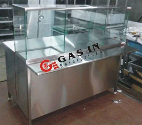 Stainless Steel Chat Display Counter For Restaurant At 15555 Piece