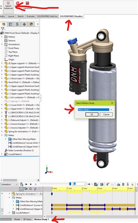 Animating Flexible Components In SOLIDWORKS Visualize Professional