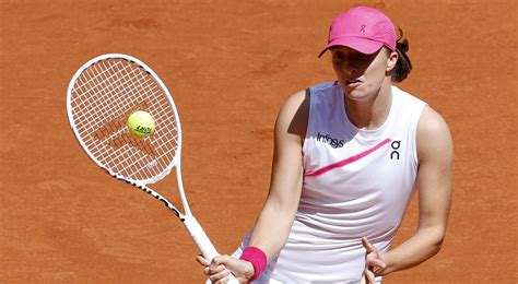 Wta Madryt Doskona A Reakcja Igi Wi Tek Polka Awansowa A Do