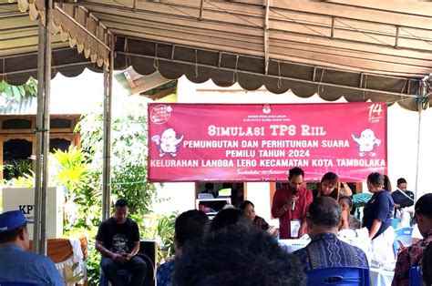 Kpu Sbd Gelar Simulasi Pemungutan Dan Perhitungan Suara Pemilu Tahun