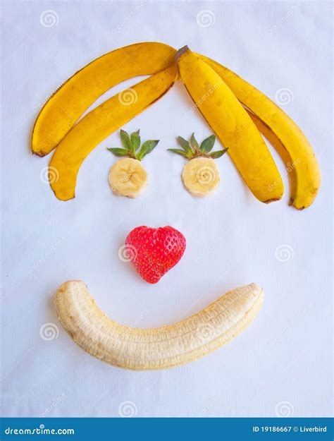 Happy Fruit Face Stock Image Image Of Object Merry 19186667