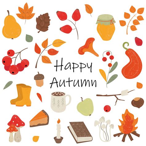 Happy Autumn Wallpaper 4K, Autumn background, Illustration