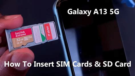 Samsung Galaxy A G How To Insert Sim Cards And Sd Card Youtube