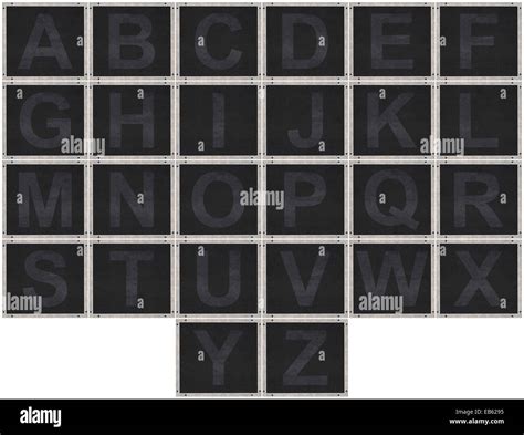 A Z Alphabet Hi Res Stock Photography And Images Alamy