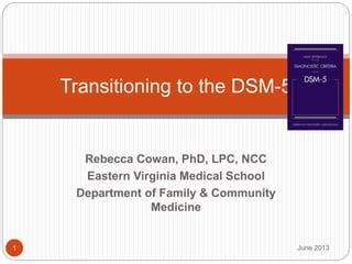 Rebecca Cowan Dsm 5 Behavioral Didactic PPT