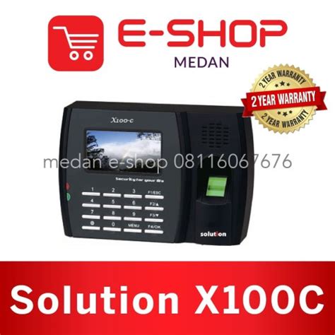 Jual Mesin Absensi Fingerprint Solution X100C Kota Medan Medan E