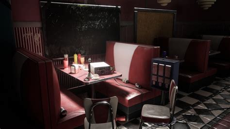 Abandoned Retro Diner in Environments - UE Marketplace