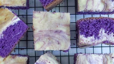 Ube Cheesecake Brownies Recipe