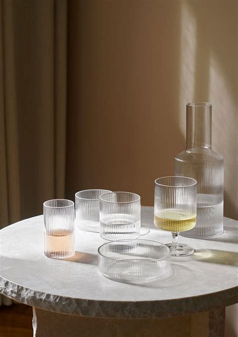 Ripple Glass Set Of 4 Verre Ferm Living