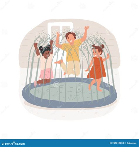 Splash Pads Isolated Cartoon Vector Illustration Stock Vector