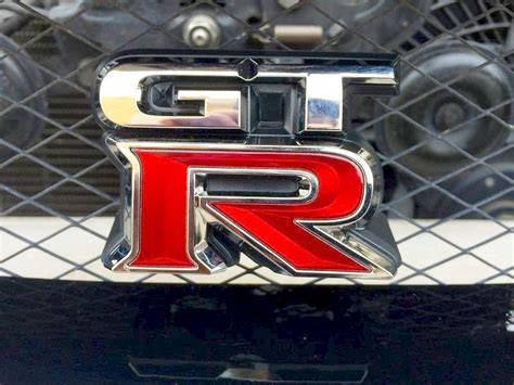 Genuine Nissan Gt R R Front Grille Badge Emblem Nameplate Jf B