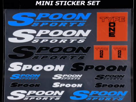 Spoon Mini Sticker Set Jhpusa