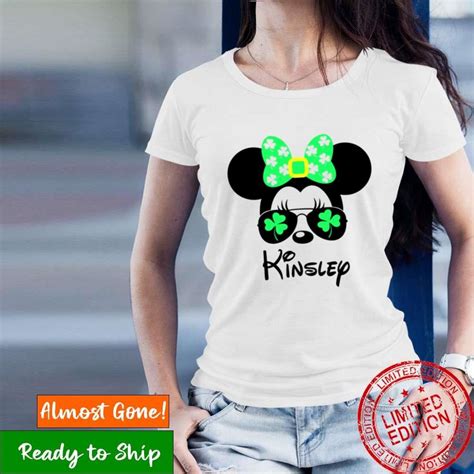 Personalized Mickey Minnie Shamrock Disney Sunglasses St Patricks Day