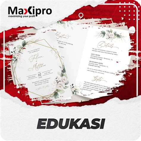 Macam Macam Ukuran Kertas Undangan A4 A5 Custom Maxipro