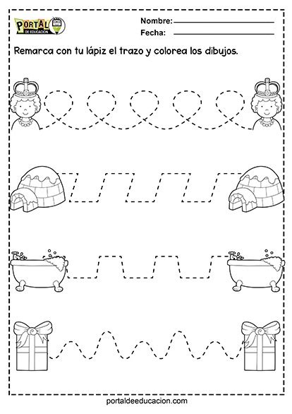 Actividades De Trazos Para Preescolar Portal De Educación