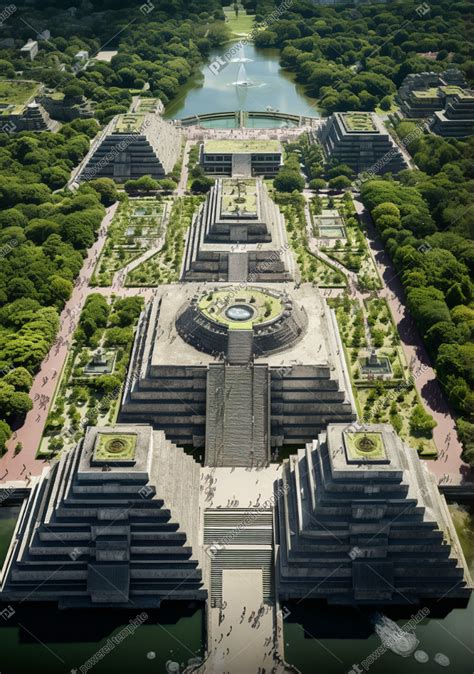 Chichen Itza in the Heart of Paris A Spectacular Aerial View | Free, AI ...