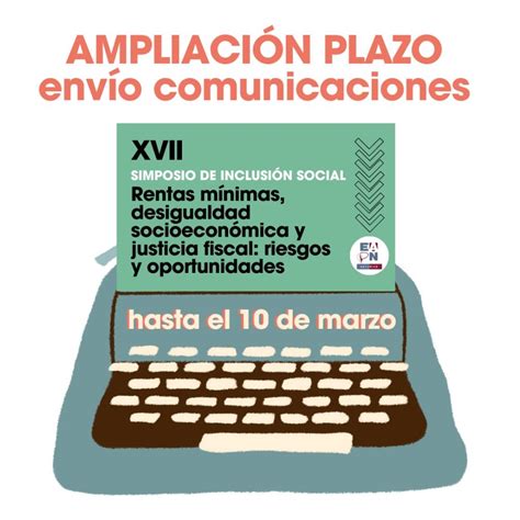 Ampliación plazo de envío comunicaciones Simposio Inclusión Social