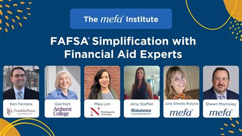 Mefa Institute Fafsa Simplification With Financial Aid Experts Youtube