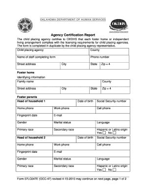 Okdhs Forms Fill Online Printable Fillable Blank PdfFiller