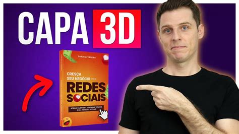 Como Criar uma Capa de eBook 3D linda e Profissional Online e Grátis