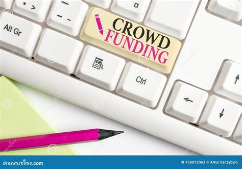 Handwriting Text Writing Crowd Funding Concept Meaning Fundraising