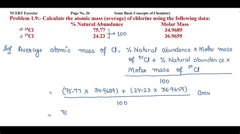 How Is The Atomic Mass Of Chlorine Calculated At Nancy Kephart Blog