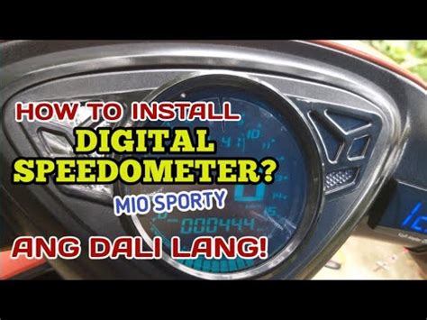 HOW TO INSTALL DIGITAL SPEEDOMETER KOSO GP STYLE SPEEDOMETER MIO