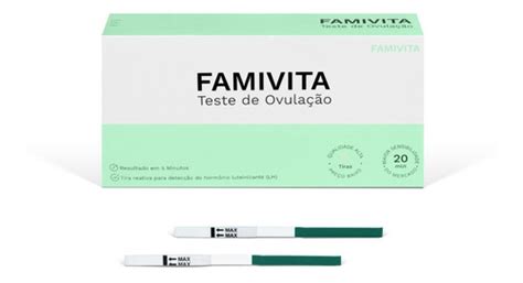 Kit 20 Testes De Ovulação Famivita 5 Testes De Gravidez