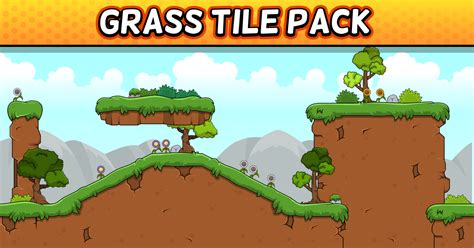 2d Game Grass Tile Pack 2d Environments Unity Asset Store