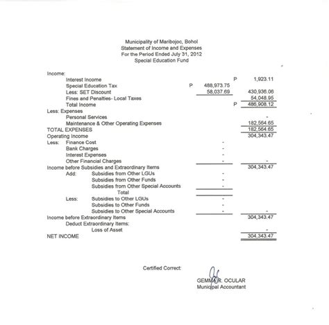 Income And Expense Statement Template — excelxo.com