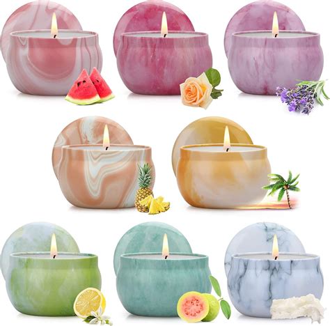 Creashine Pack Scented Candles Soy Wax Gifts For Women Xmas Candles