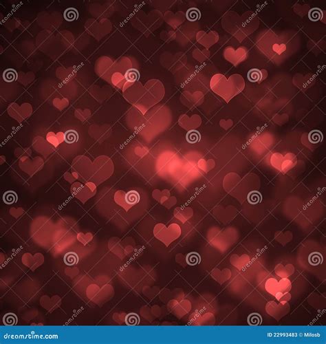 Heart Shaped Bokeh Background Stock Illustration Illustration Of