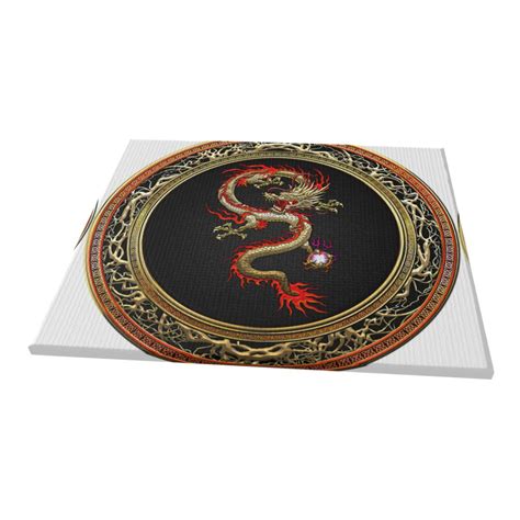 Decor Golden Chinese Dragon Fucanglong On Black Wall Decor Bathroom