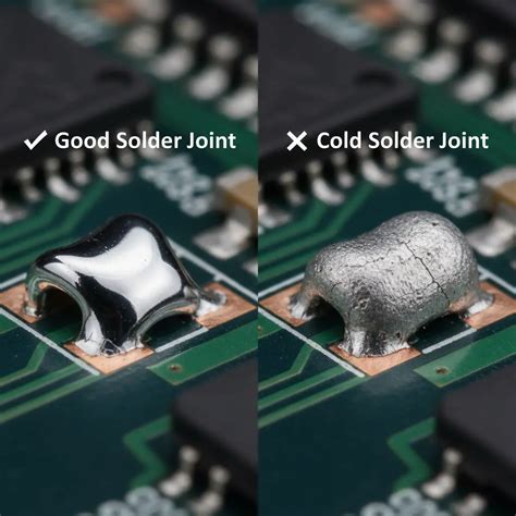 cold solder joint  pcba  fixes gns