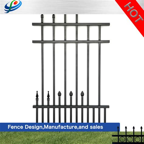 Welded Powder Coated Wrought Iron Fence Panel Decking Railing