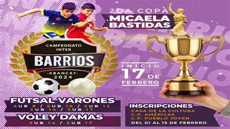 Habla Barrio Participa En El Campeonato Interbarrios Abancay