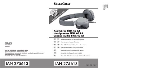 SilverCrest SKM 40 A1 Handleiding Nederlands 110 Pagina S