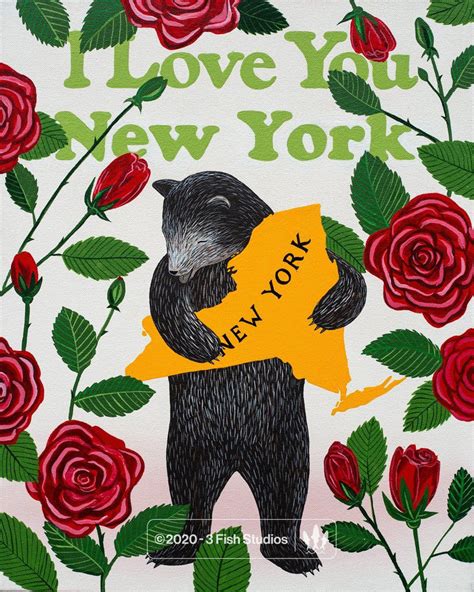 "I Love You New York" Print — Affordable Art – 3 Fish Studios