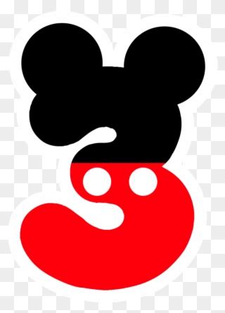 Number Mickey Mouse Pinterest - Minnie Mouse Number 3 Clipart (#1043725 ...