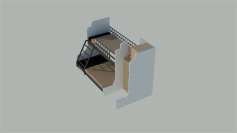 3d Double Deck Bed Thousands Of Free Cad Blocks