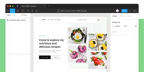 Diet X - Recipes Figma Template - Free Figma Resource | Figma Elements